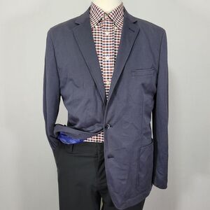 Ben Sherman Men's Sport Coat Blazer Two Button Unstructured Charcoal Gray 44R‎